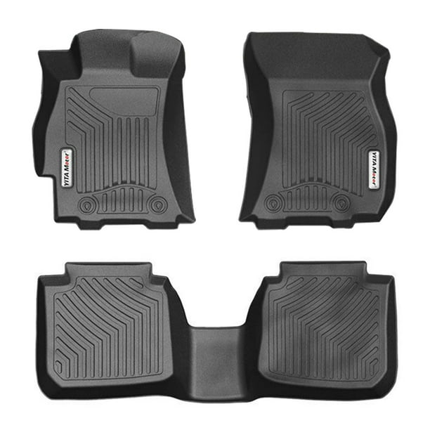 4PC All Weather Protection for Vehicle,Black PantsSaver Custom Fits Car Floor Mats for Subaru WRX STI 2020,Front & 2nd Seat Heavy Duty Floor Mats 